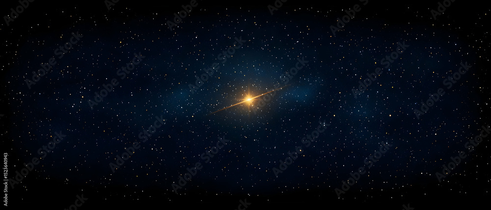 Naklejka premium Starry Night Sky Background
