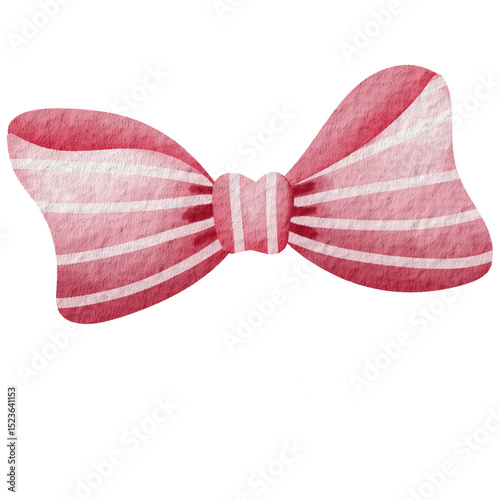 Cherry element drawing, cute, tied with a bow