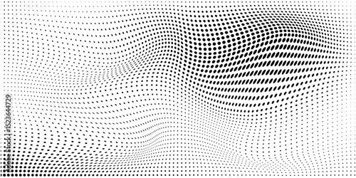 Grunge halftone gradient background. Faded grit noise texture. White and black sand wallpaper. Retro pixelated backdrop. Anime or manga style comic overlay. Vector graphic design textured template