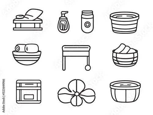 Contemporary Bathroom Design Minimalist Vector