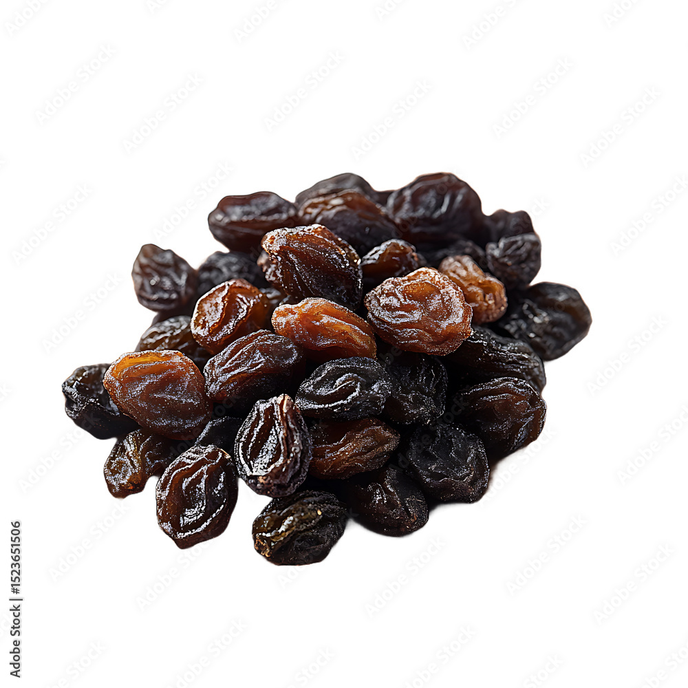 Raisins in a wooden spoon High quality Realistic image Raisins in a wooden spoon High quality Realistic image