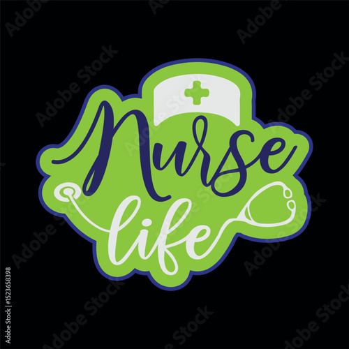 Nurse life sticker 2