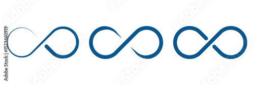 An infinite symbol elegantly displayed on a clean white background, representing eternity and continuity.