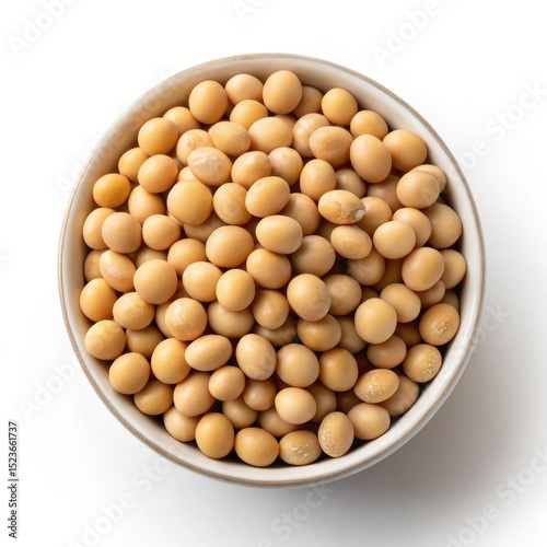 Bowl of Soybeans Overhead V...