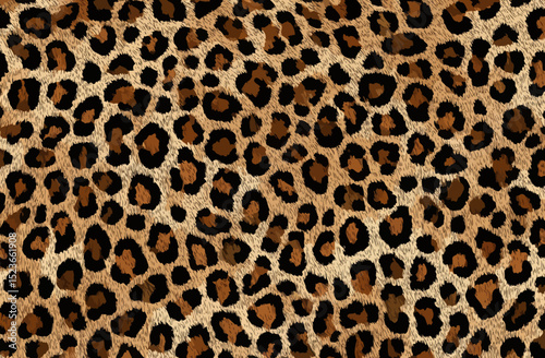 Leopard Print Seamless Pattern Vector Design for Fashion, Textile, and Backgrounds