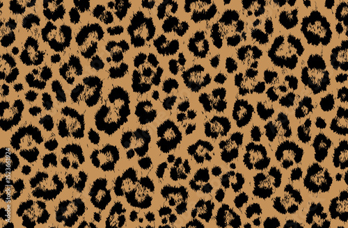 Leopard Print Pattern Design Vector Illustration for Fashion, Fabric, and Backgrounds