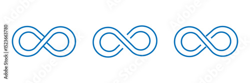 infinity icon set vector infinite, eternity, infinity, endless, loop, unlimited, icons, symbol