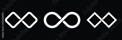 Isolated Infinity Symbol Boomerang Icon