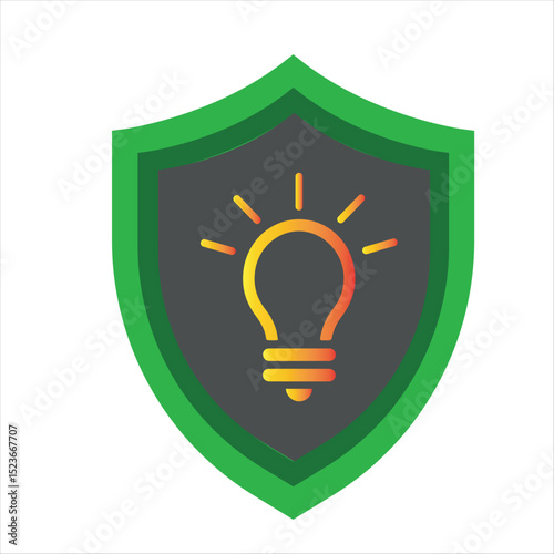 light bulb icon vector