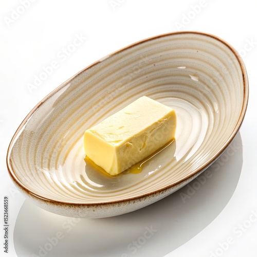 Oval Dish with Butter Pat, Dairy Product, Food Photography