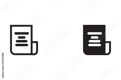 Document icon  set vector