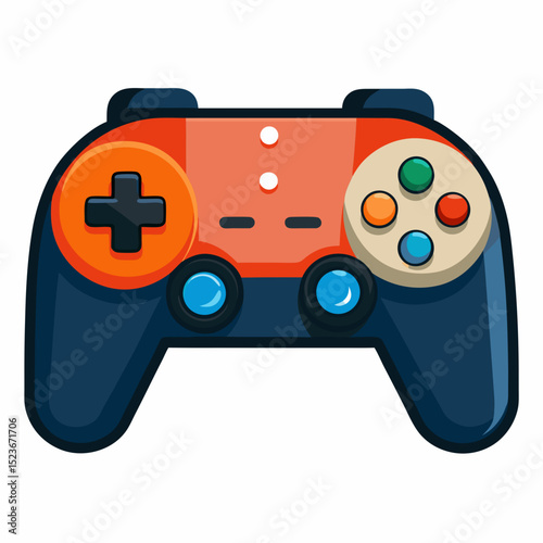 Controller gaming instrument isolated on white background