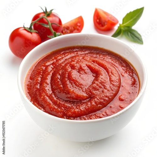 Smooth Tomato Sauce in Bowl...