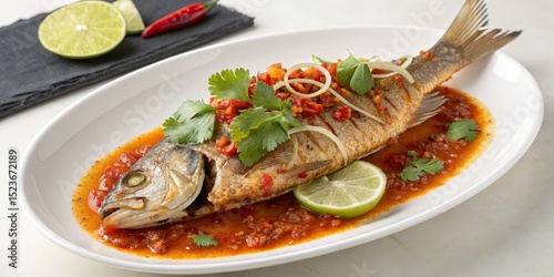 Spicy Pan-Fried Fish with C...