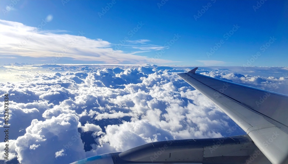 Fototapeta premium view from airplane window
