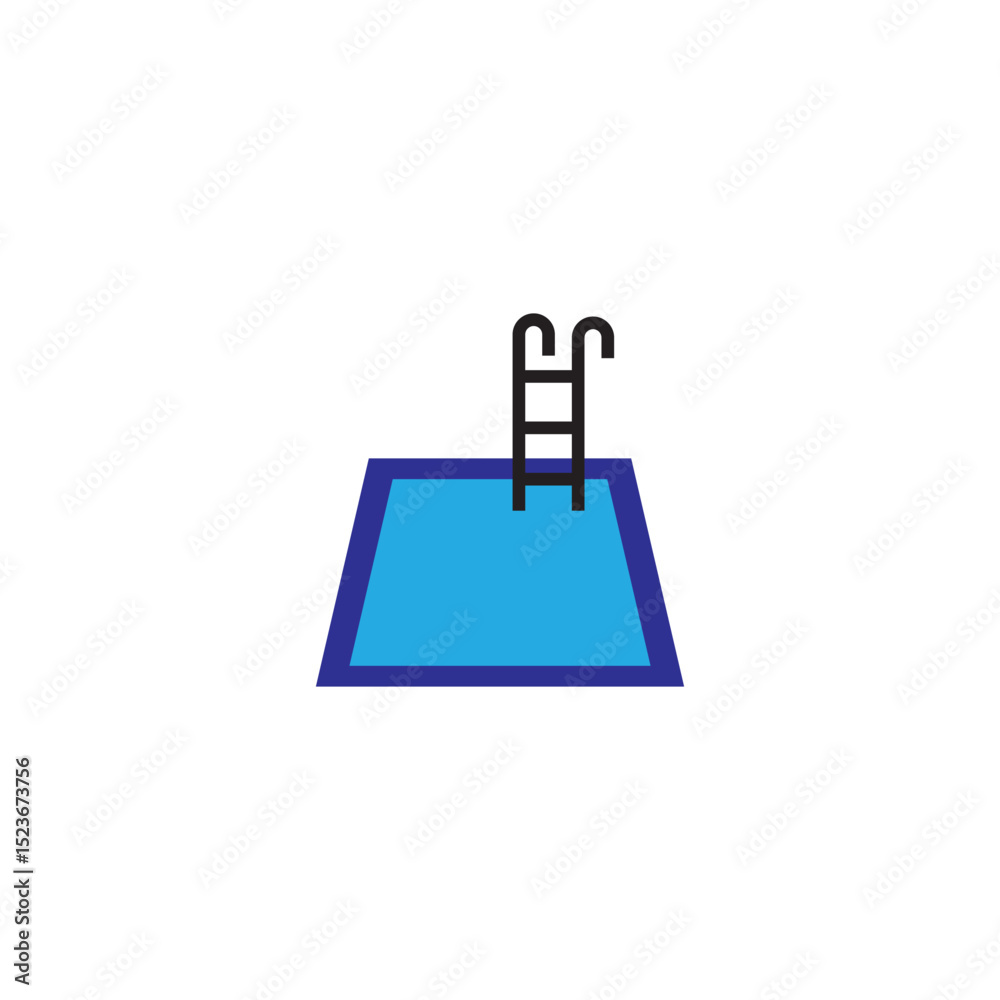 Fototapeta premium swimming pool icon