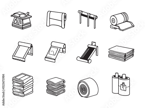 Textile Manufacturing Ultra Minimalist Set 
