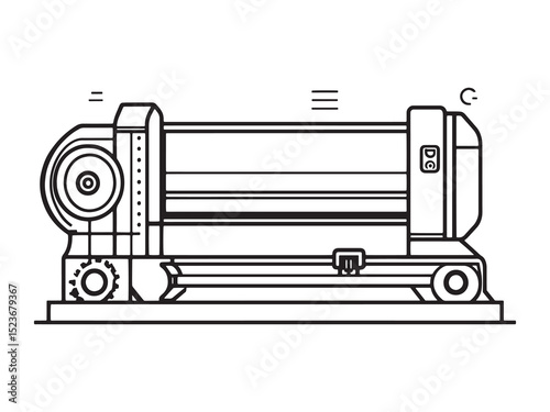 Tube Cutting Machine Minimalist Design 