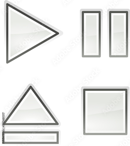 music play button icons