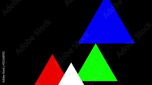 Triangle glitch animation with digital distortion. Pixelated errors and flickering. triangle, glitch, animation, digital, distortion, pixelated, errors, flickering, visual, artistic, effect, design
