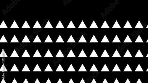 Glitch animation with triangular distortion. Flickering lines, digital cuts and motion break. triangle glitch, shape distortion, flicker effect, motion error, RGB break
