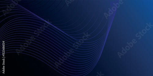 abstract blue background with dynamic swirl lines vector illustration eps10