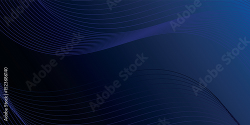 abstract blue background with dynamic swirl lines vector illustration eps10