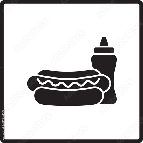 Classic Hot Dog Silhouette Design

Tasty Street Food Hot Dog Vector

Grilled Hot Dog Illustration Art

Hot Dog with Ketchup and Mustard Icon

Retro Style Fast Food Hot Dog Graphic