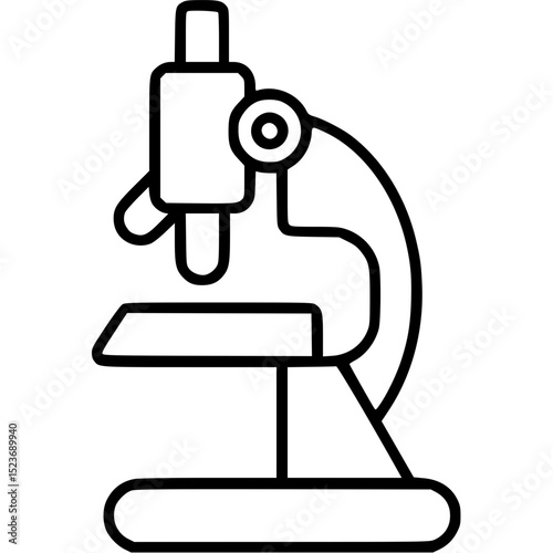 microscope isolated on white