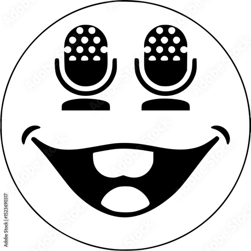 vector illustration of a face
