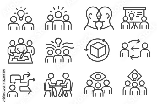 Teamwork concepts: collaboration, innovation, strategy, communication, problem-solving