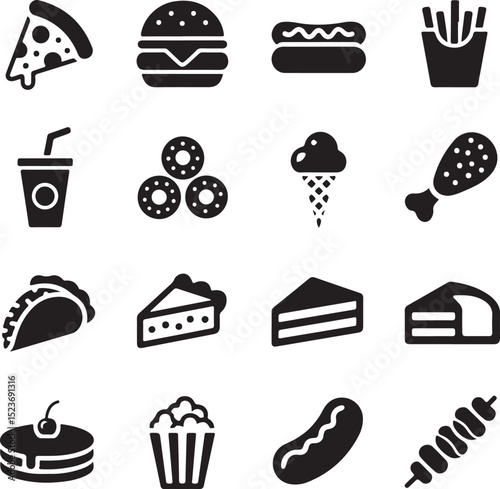 Hot dog with ketchup & mustard

Hot dog with steam lines (to show it's hot)

Silhouette style or line art style

Cute cartoon version for kids menu