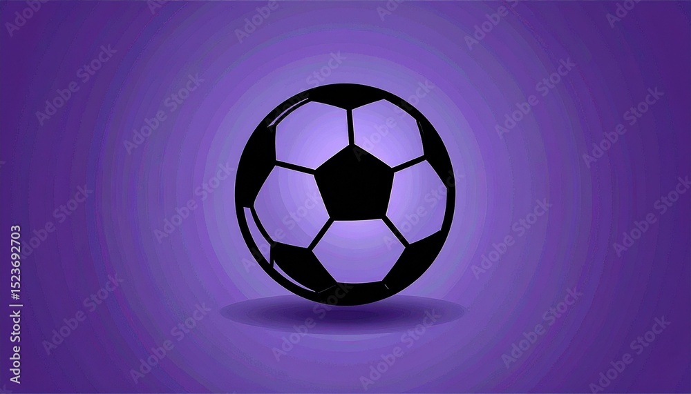 Obraz premium soccer ball on a red background
