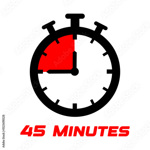 Time for action icon with clock and arrow symbol in vector design