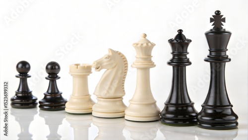 Wallpaper Mural Chess Pieces Collection Isolated on White Background with Clipping Path  Torontodigital.ca