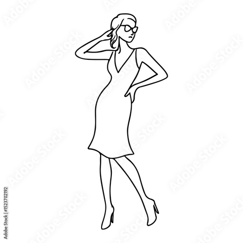girl in a short dress