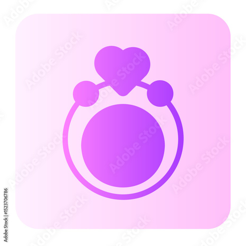 engagement ring gradient icon