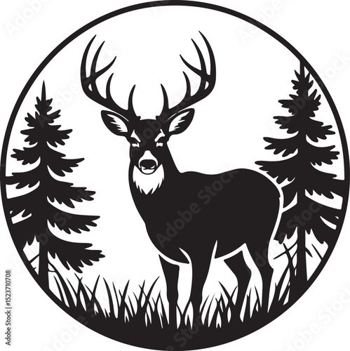Mountain Deer SVG – Wild Forest Silhouette for Rustic Crafts

Stag in the Mountains – Outdoor Wildlife Clipart for Decor

Deer and Pine Trees SVG – Majestic Buck Design for DIY Projects

Wild Deer Sil