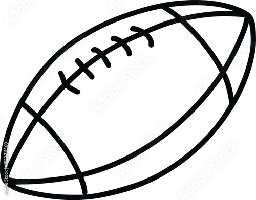 High quality photo of american football ball.