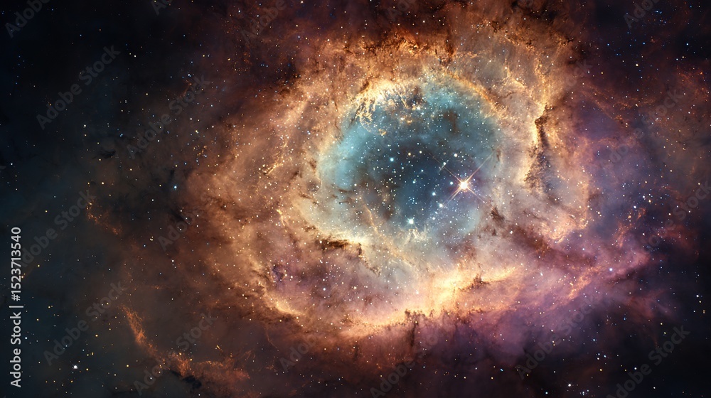 Obraz premium Cosmic Nebula Ring.