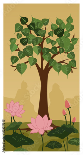 Happy Bodhi Day Enlightenment Vector Art Collection-02