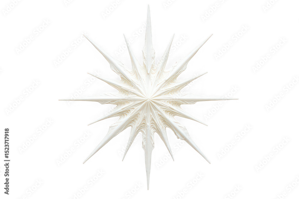 Fototapeta premium Abstract white starburst design isolated on transparent background