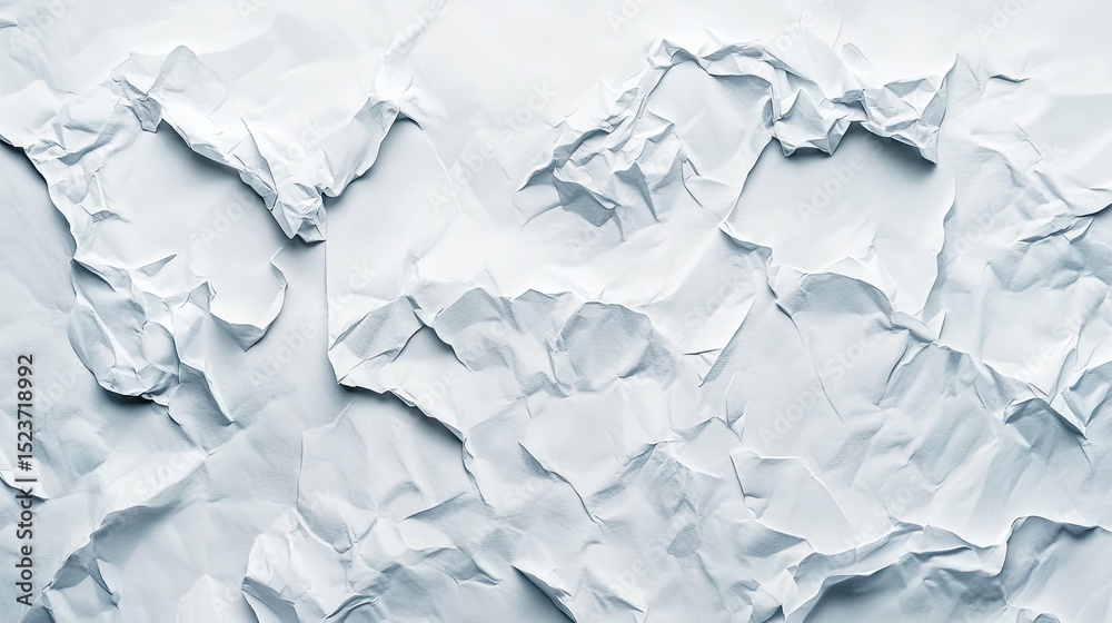 custom made wallpaper toronto digitalCrumpled white paper art studio visual texture minimalist overhead view creative design concept