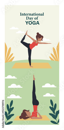 International Yoga Day Vertical Banner Set-03