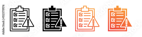Risk Multiple Style Icon Set Vector 