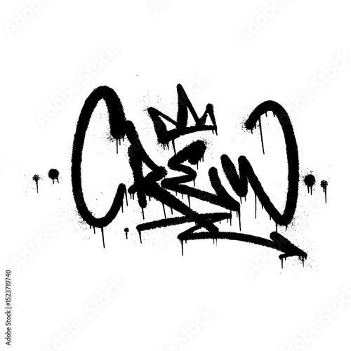 Black Spray Paint Word 