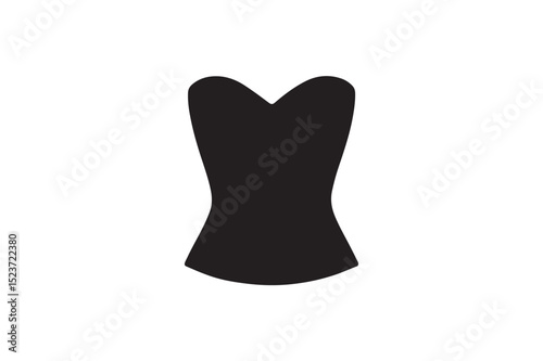 Bodice silhouette on white background.01