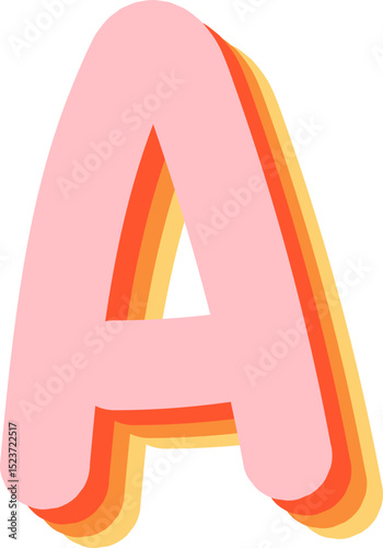 Soft Pastel 3D Alphabet and Numbers