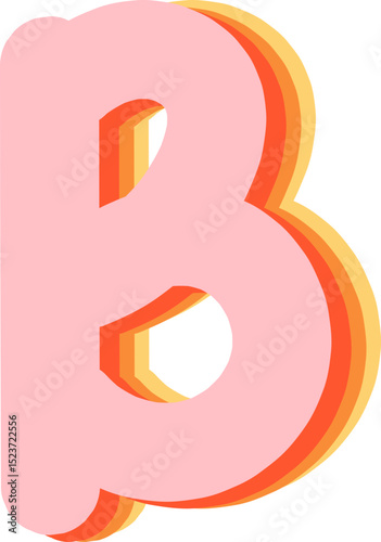 Soft Pastel 3D Alphabet and Numbers
