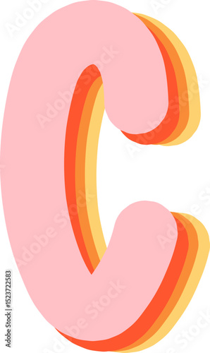 Soft Pastel 3D Alphabet and Numbers